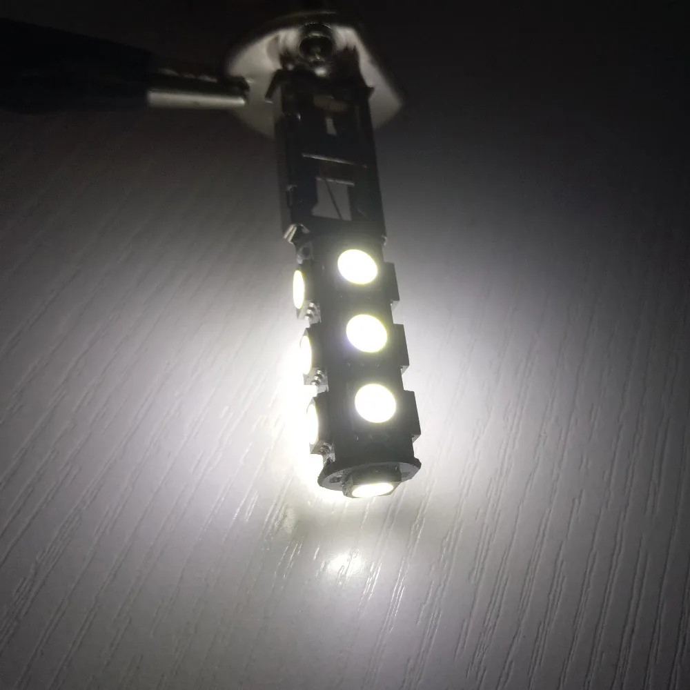 10 шт./лот автомобильные аксессуары H1 H3 5050 SMD 13 светодиодных противотуманных фар 12