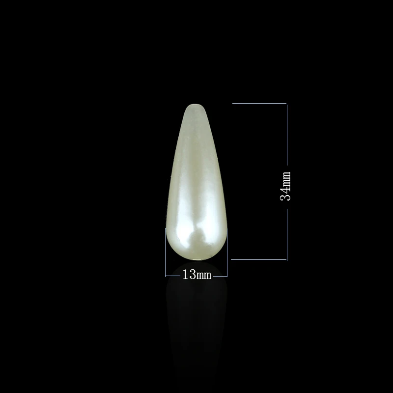 20 шт./лот 13 мм * 34 новые дешевые воды в форме капель имитация жемчуга прямые