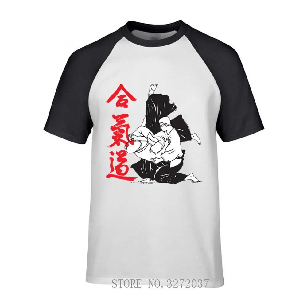 Футболка Aikido мужская с коротким рукавом модная тенниска из 2019 хлопка уютная