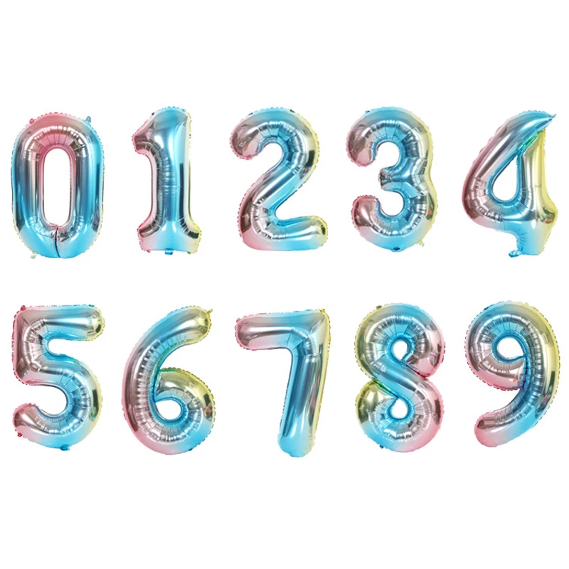

10 шт., 32-дюймовые цифры 0-9