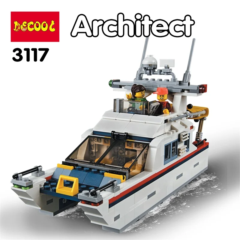 Decool 3117 792 шт. 3 в 1 для отдыха lego Creator модель строительные блоки кирпичи игрушка diy