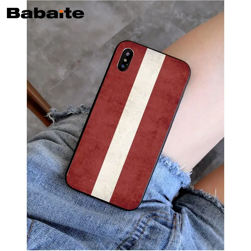 Babaite флаг Латвии привлекательные аксессуары для телефона чехол для iphone 5 5s 5c SE 6 6s, 7, 7 plus, 8, 8 plus, чехол для телефона