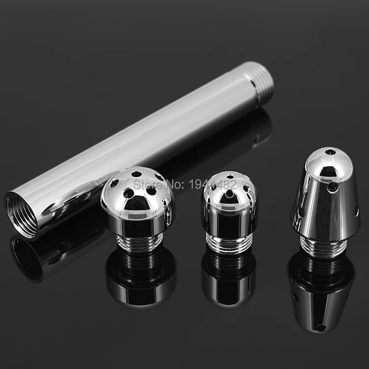 Металлическая Анальная пробка с промывкой металлическая секс игрушки для