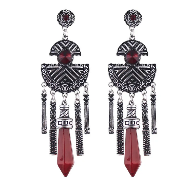 Национальные Серьги с драгоценными камнями | Украшения и аксессуары