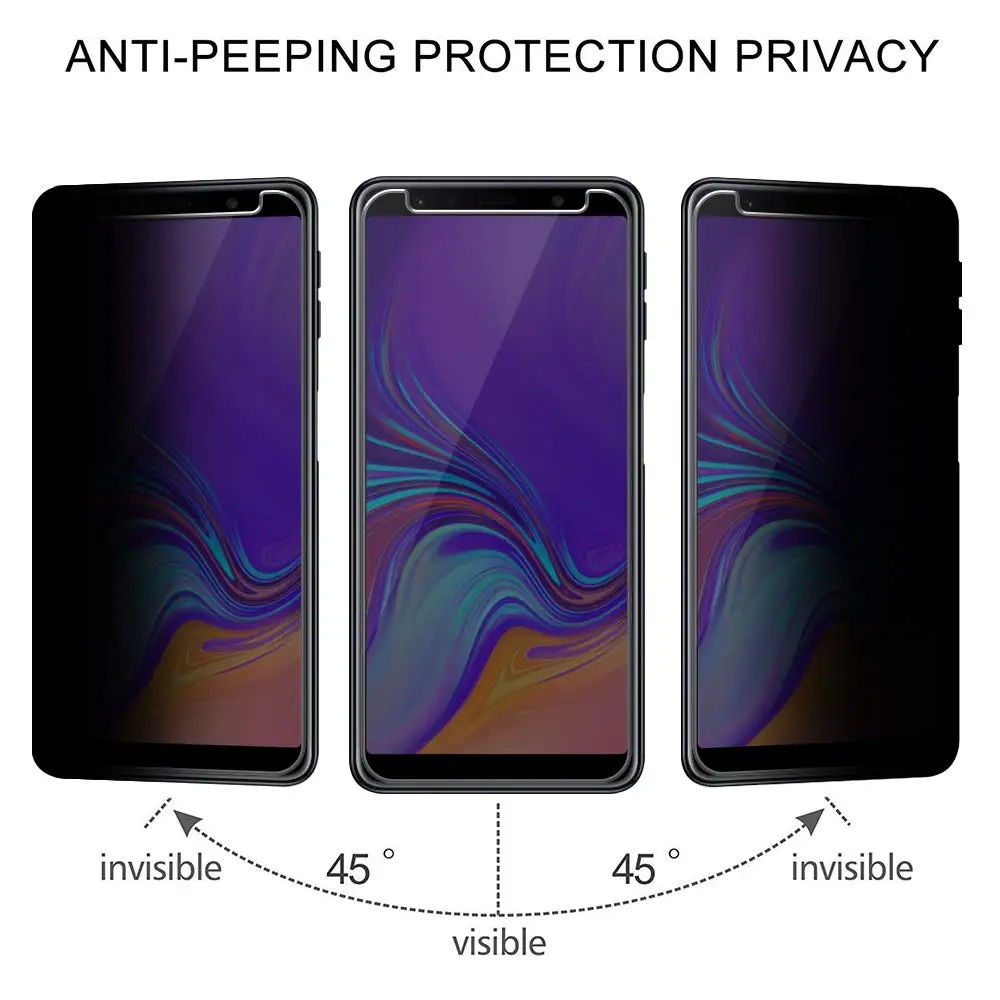 Защитное стекло закаленное для Samsung Galaxy A6 A7 A8 A9 J4 J6 2018 Plus | Мобильные телефоны и