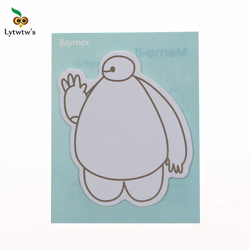 Милый липкий блокнот Baymax для записей Filofax офисных и школьных принадлежностей