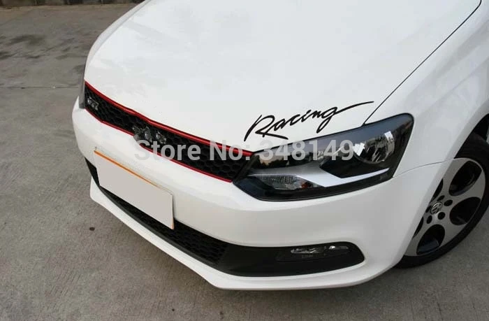 

Aliauto car styling racing eyebrow sticker and decal Accessories for Volkswagen skoda octavia polo golf tiguan passat jetta mk6