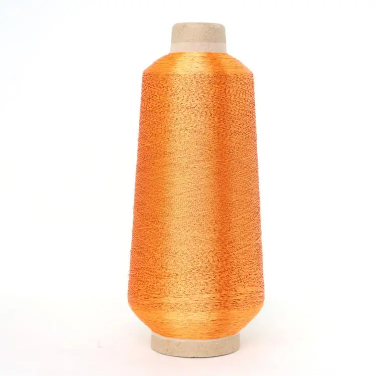 Orange Spic-MED G8 258 Dtex(38Nm) премиум качества металлизированная нить для вышивки 5000 м машина Emrboidery 125 г 18 цветов доступны - Цвет: Orange Spic-MED G8