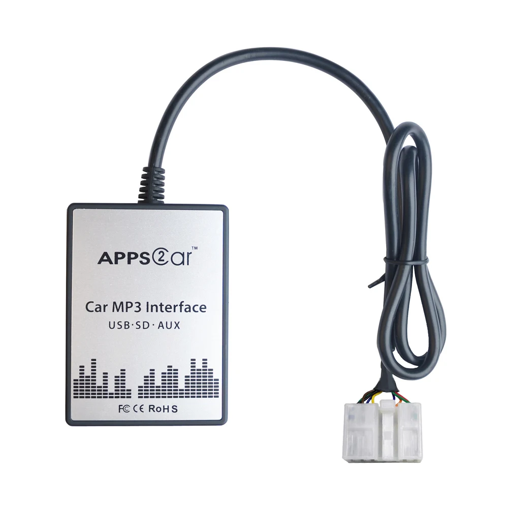 Автомобиль USB SD AUX Адаптер Цифровой Музыки Чейнджер Mp3 Конвертер для Toyota Yaris Verso 1999