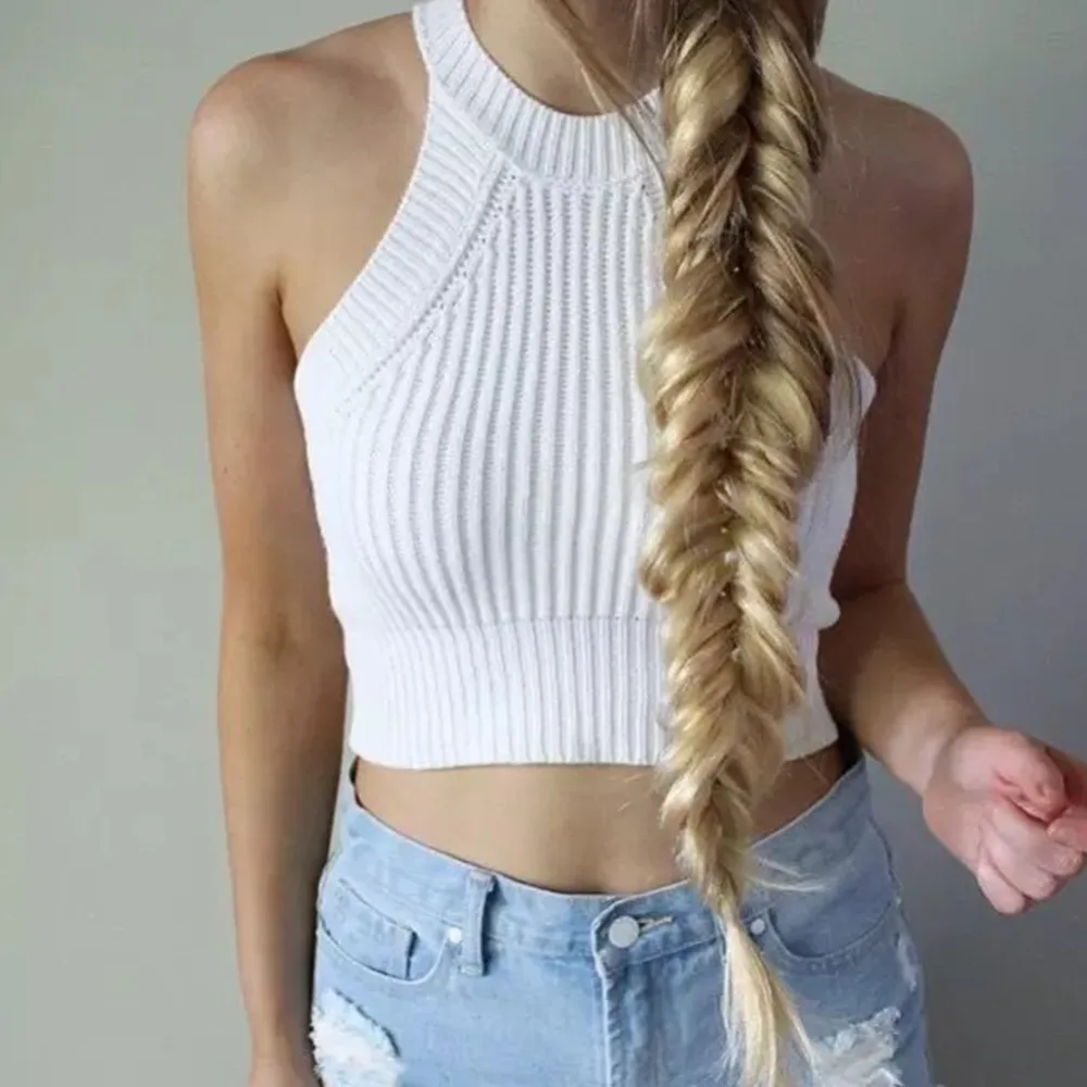 Прямая Новинка, летние короткие топы Blusa, женская сексуальная бандажная футболка без рукавов, модная майка Tumblr для девушек