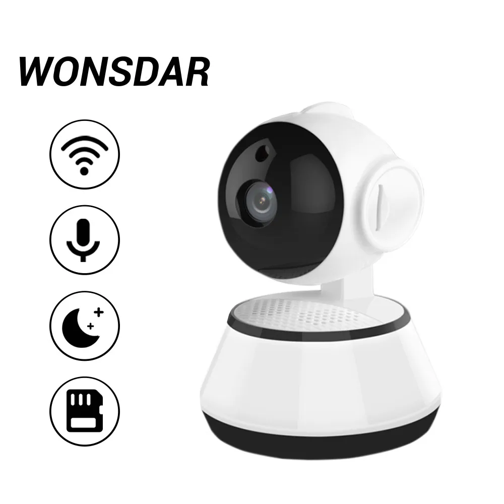 Wonsdar WI-FI IP Камера 720 P Беспроводная hd-камера видео дома видеонаблюдения сети 1MP инфракрасный ИК-радионяня P2P iCsee