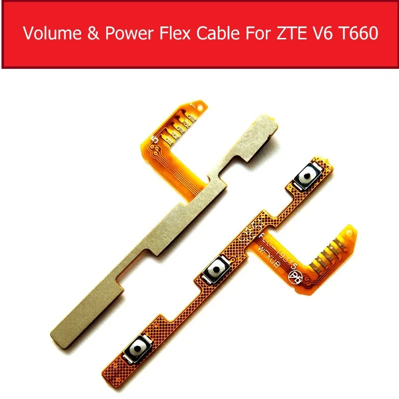 Шлейф блокировки экрана громкости и мощности для ZTE Blade X7 D6 V6 Z7 T660 T663 кнопка