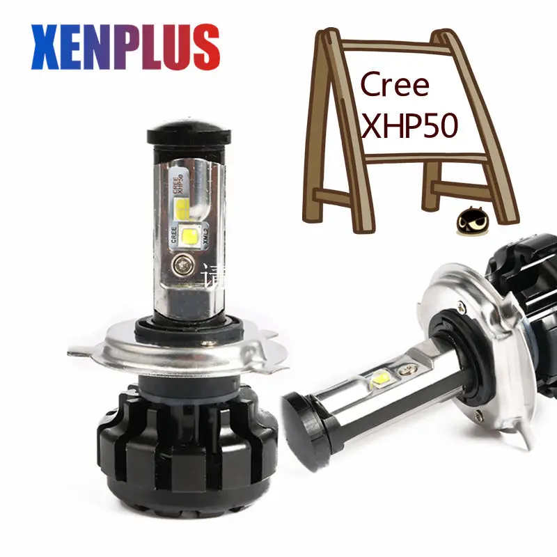 Суперъяркая светодиодная фара Xenplus H4 автомобисветильник H1 H3 H7 H11 H8 H9 HB3 HB4 9005 9006 XHP50