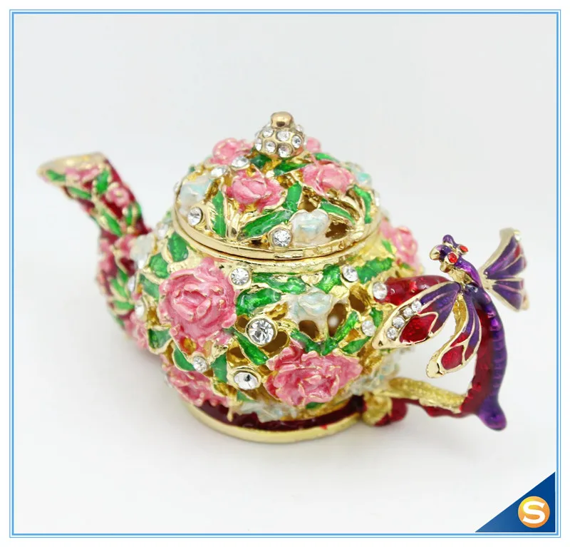 Бесплатная доставка Стрекоза на чайник безделушка коробка ювелирных изделий