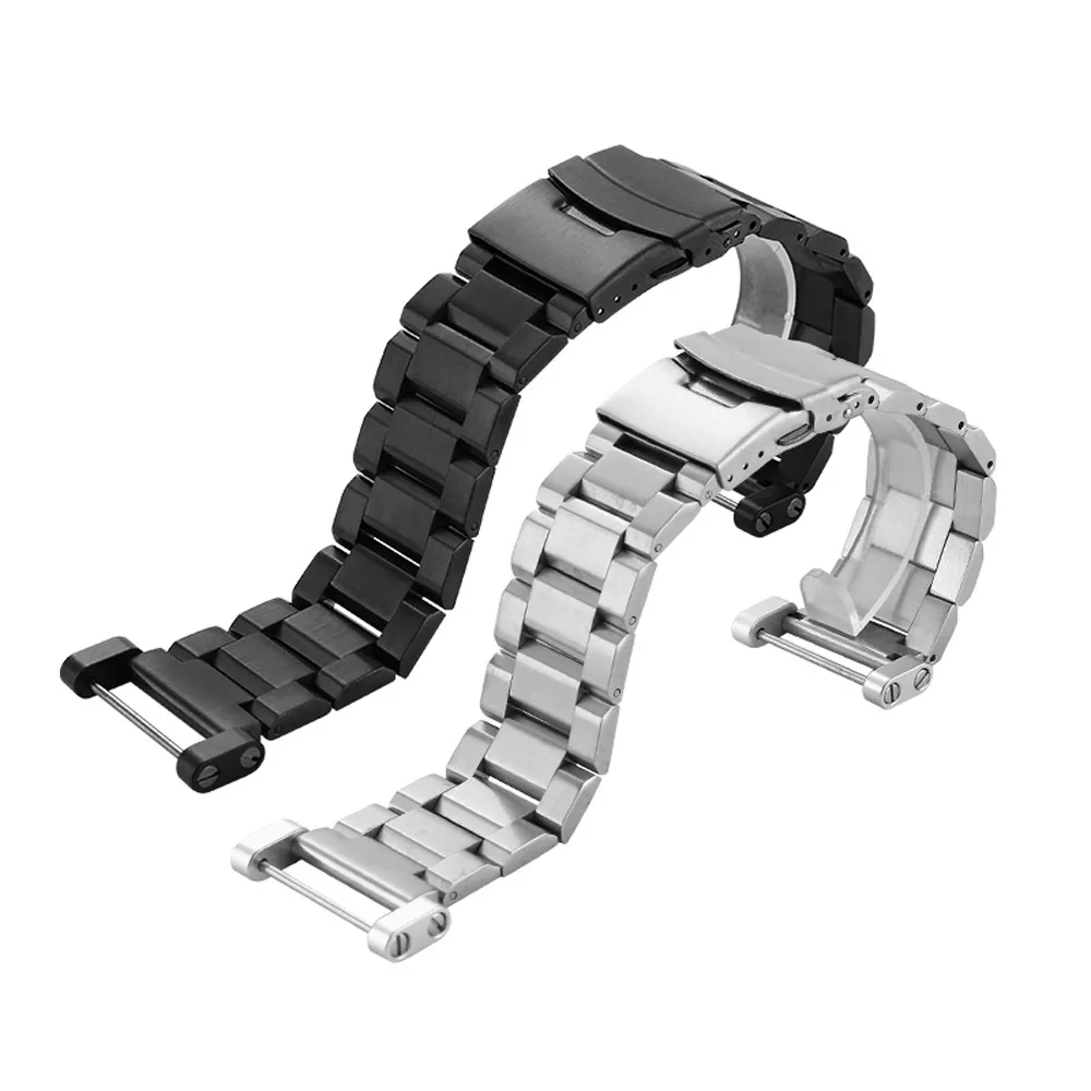 Женский ремешок 24 мм для часов Suunto Core из нержавеющей стали + PVD Адаптеры винты