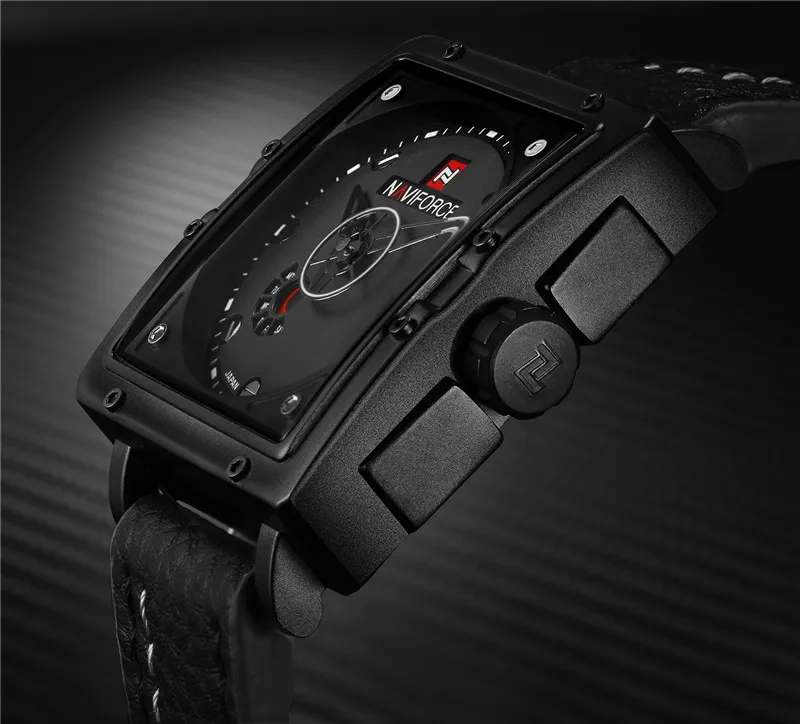 NAVIFORCE Брендовые спортивные военные часы модные повседневные кварцевые мужские