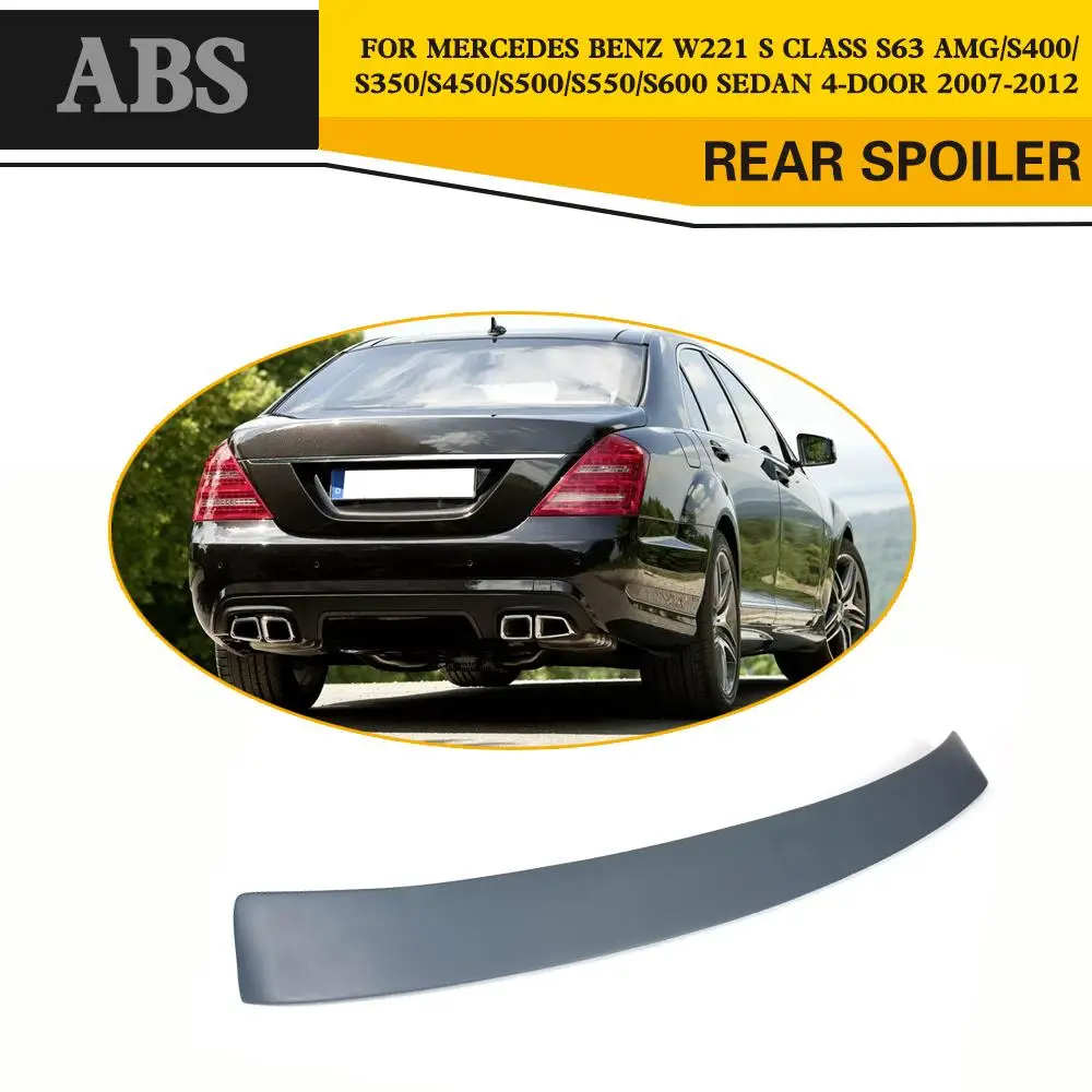 ABS серый задний гоночный спойлер на крышу губа крыло для Mercedes S CLass Benz W221 S63 AMG Sedan 4