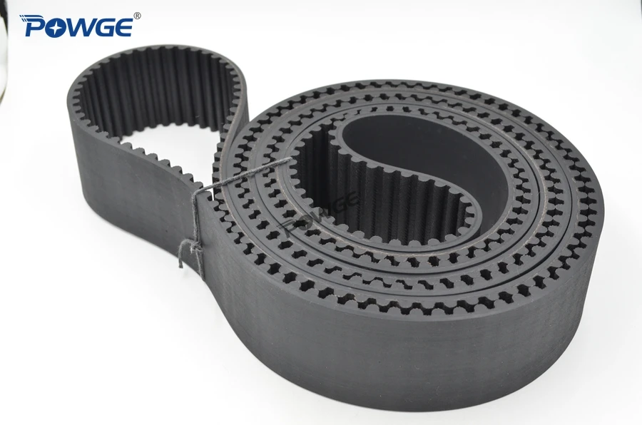 Ремень синхронный POWGE Arc Tooth HTD 8M с шириной 5120/5760/20/30/40 мм зубцы 640 720 резиновый ремень