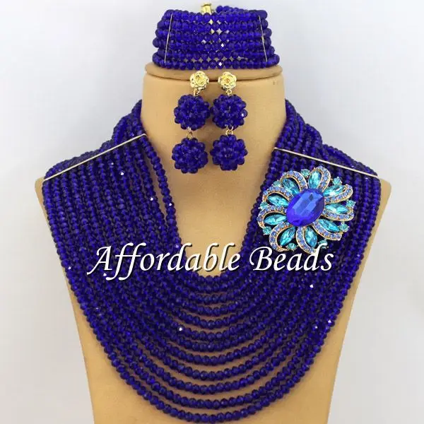 Королевский синий индийский комплект ювелирных изделий Свадебный популярный