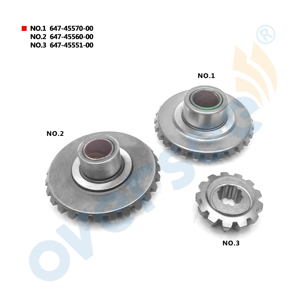 Подвесной комплект передач 647-45570 647-45560 647-45551 для лодочного мотора Yamaha 6HP 8HP 3 шт. комплект