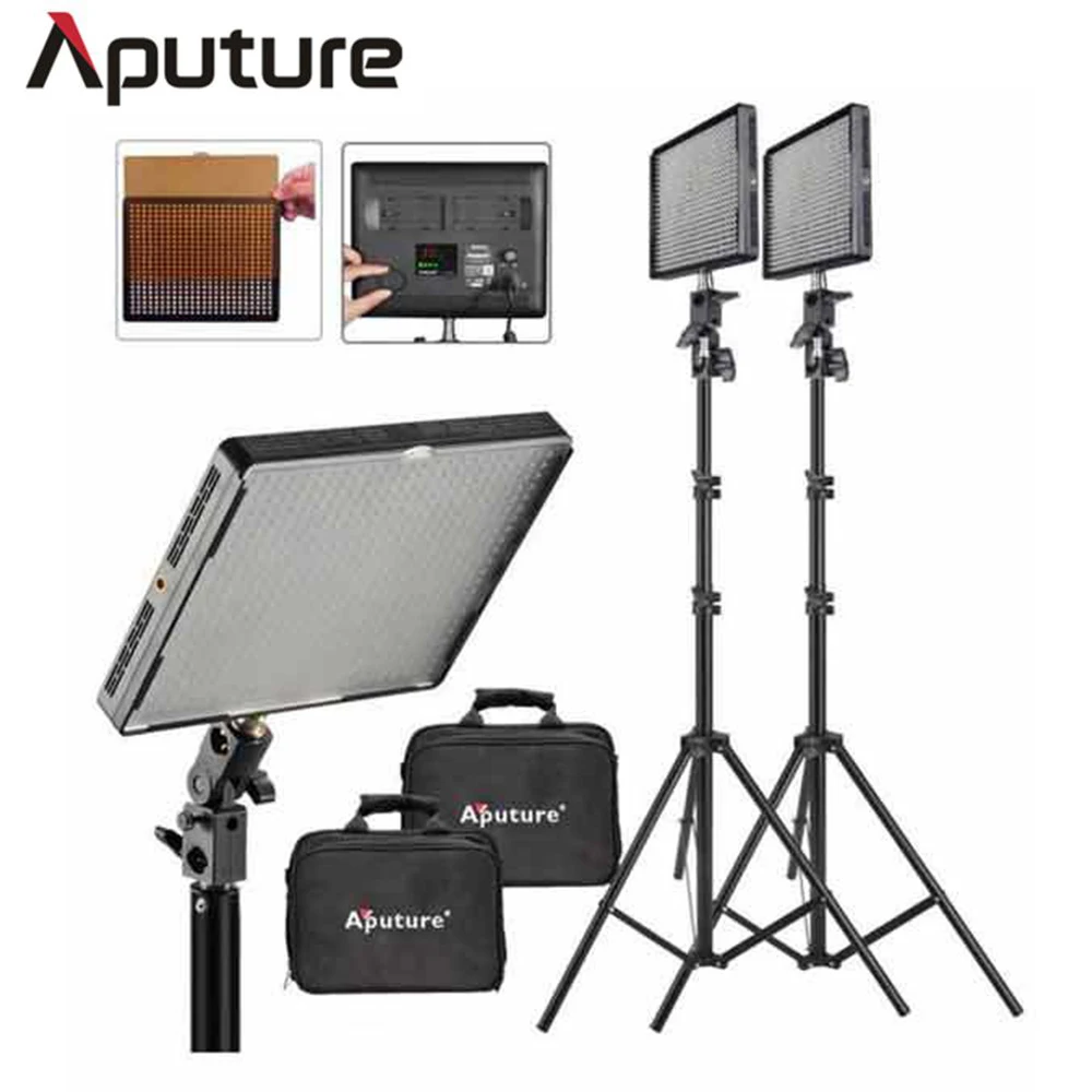 Aputure светодио дный 2 компл.. * AL 528W светодиодный свет + 200 см осветительная стойка