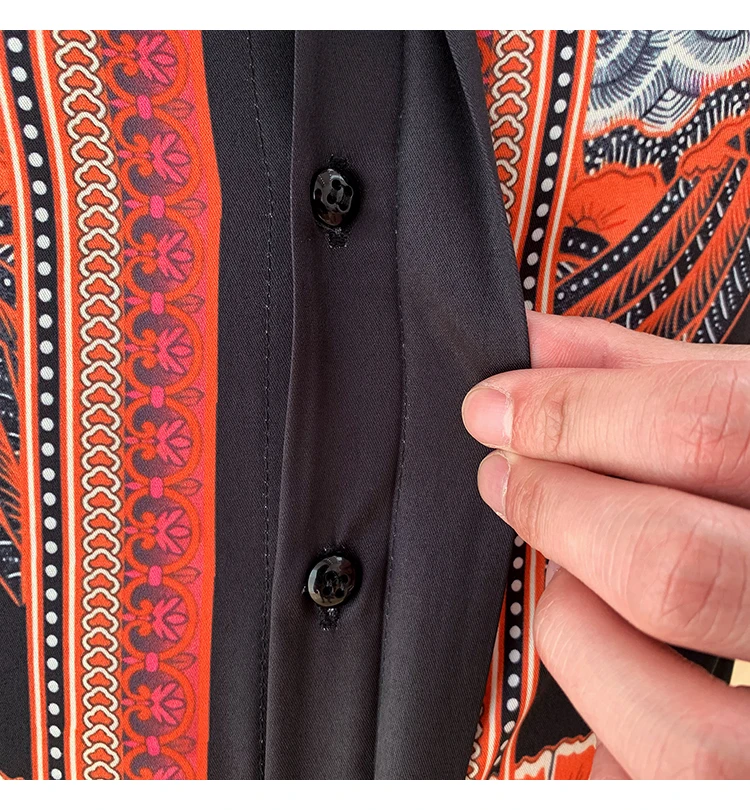 Качество полосатый Футболка с принтом Для мужчин с длинными рукавами Camisa Masculina Chemise Мужская, для общественных мест Для мужчин клуб нарядная рубашка Kemeja Pria 4XL