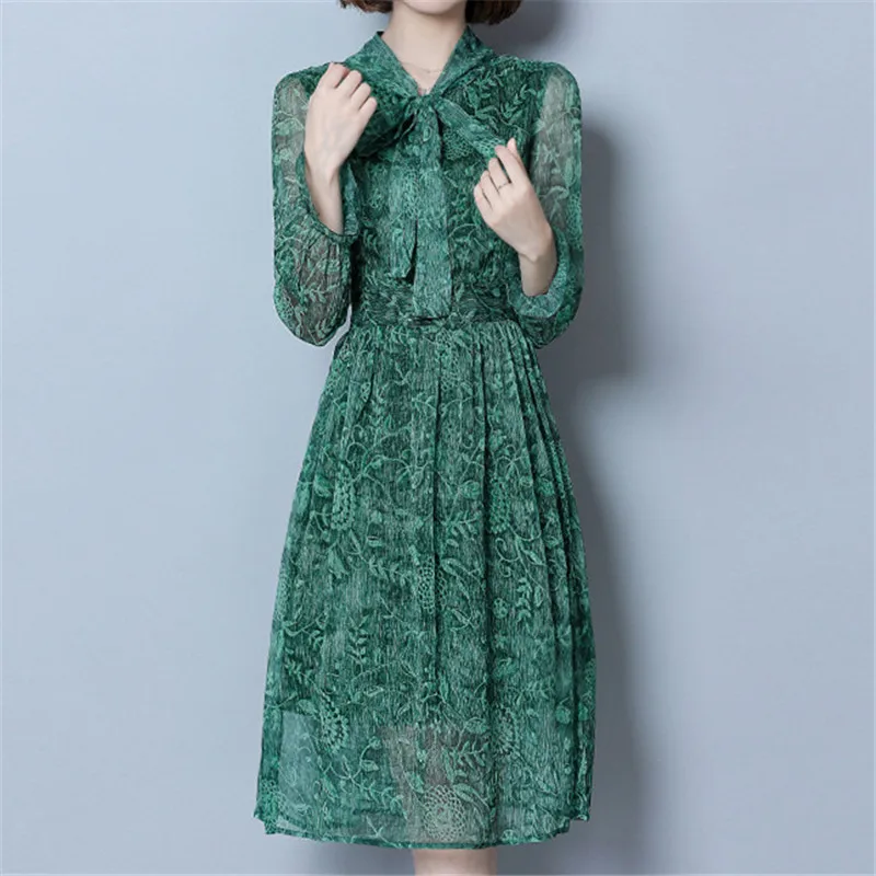 Летнее шифоновое платье 2018 Повседневное с цветочным принтом женские вечерние