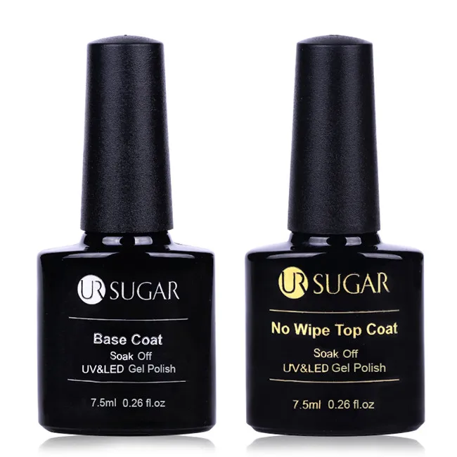 base Top Coat Ur Sugar голографический 3D Гель-лак для ногтей с кошачьими глазами 7,5 мл Магнитный лазерный блеск впитывающий УФ-гель лак для маникюра - Цвет: base Top Coat