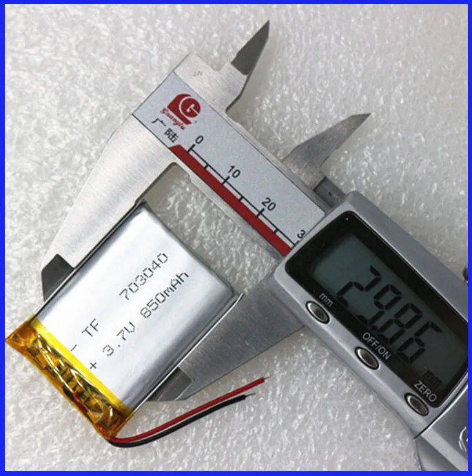 703040 оптовая продажа 10 шт 3 7 V 850mAh литий полимерная LiPo аккумуляторная батарея для Mp3