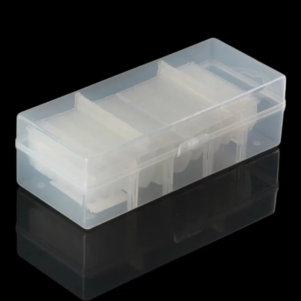 

10 Boxes 360 pcs/box 12 Sizes Ultra Thin Clear Full Cover Acrylic False Nail Tips ABS material Coffin Shape False Tips A0488X