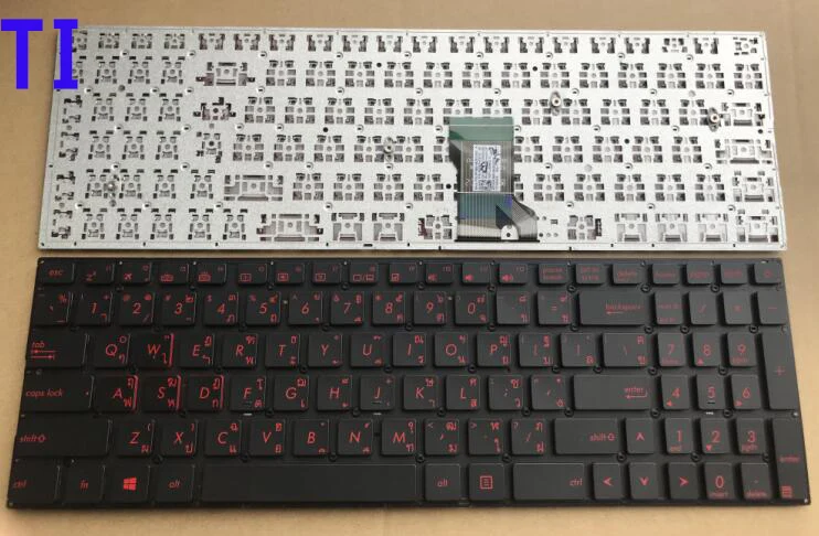 Цвет: желтый Новая клавиатура для ASUS N501 UX52V UX52 ux522a UX52VS UX501 Испанский/Венгерский/арабский/Италия/русский/Таиланд/США/Корейский/GR/NE/BUL - Цвет: Цвет: желтый