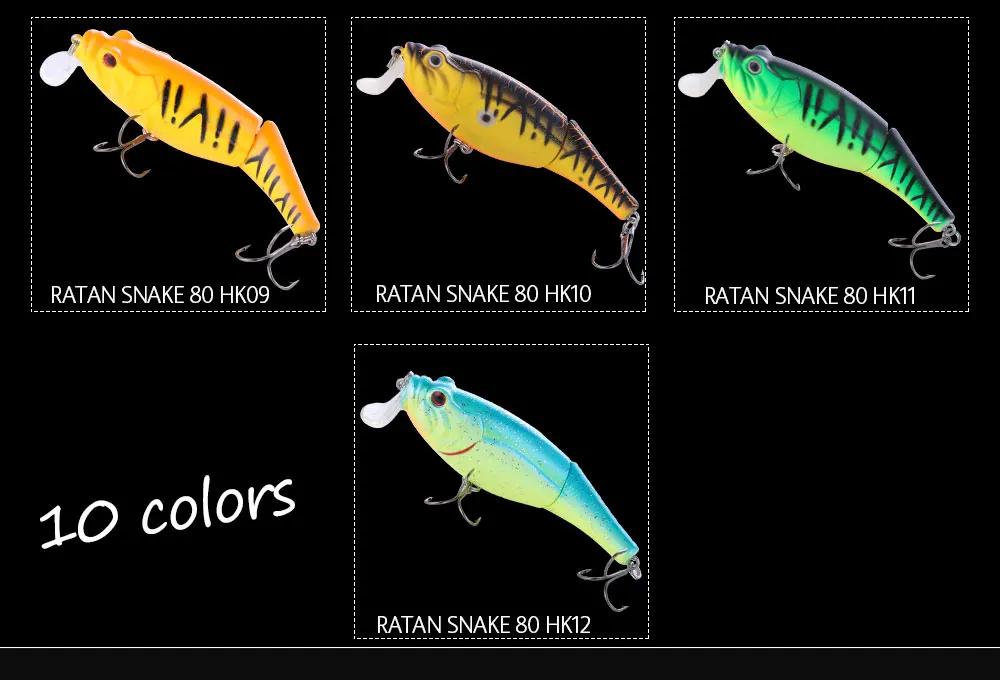 MAKEBASS Crankbait мульти-шарнирная 2 секции BassBaits 3in0. 44oz рыболовные приманки Swimbait HardBaits Искусственные воблеры рыболовные снасти