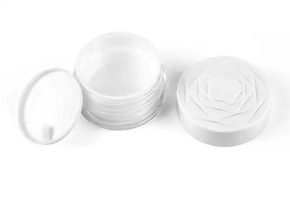 12pcs/Lot 20g/30g/50g High Quality Plastic Cream Jar Acrylic Double Wall Refillable Facial Packaging Cosmetic Container | Красота и