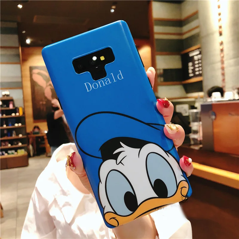 Чехол с рисунком Sam Note 9 милый мягкий чехол для телефона Дейзи Дональд дак samsung Galaxy