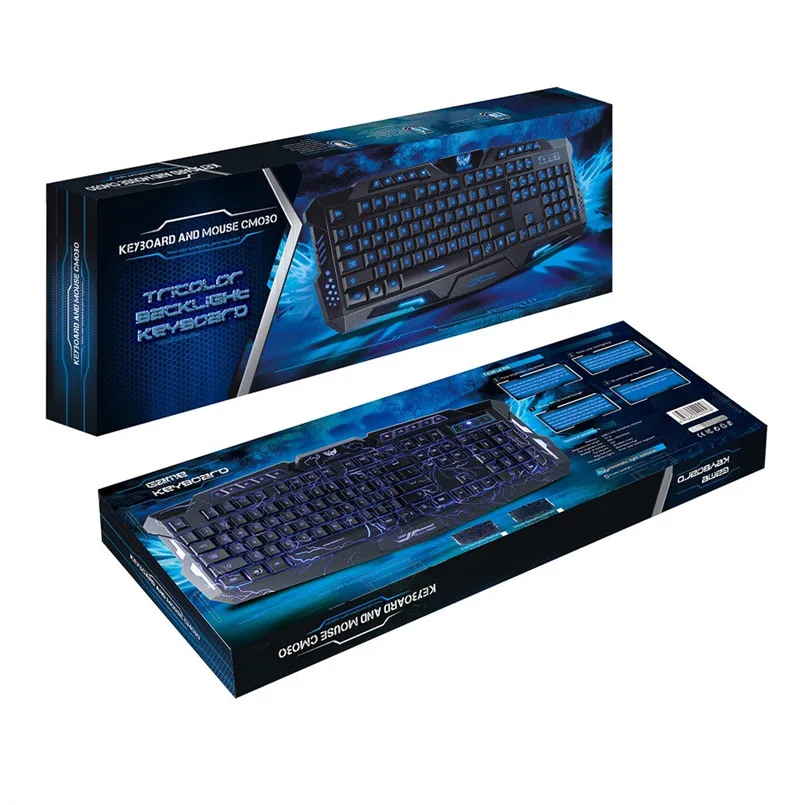 HXSJ J60 USB2.0 Проводные Мыши Эргономичный дизайн игровая красочная клавиатура мышь