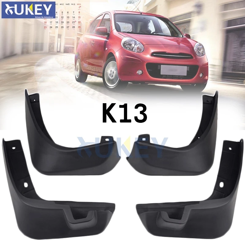 Брызговики передние и задние для Nissan Micra / March K13 2010 2011 2012 2013|car mud flaps|splash guardmud flaps |