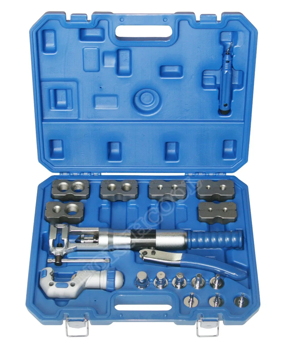 Kit de herramientas de expansor de tubo hidráulico, WK-400, 7 palancas, expansor de tubería hidráulica, herramientas de abolladura de línea de combustible, herramienta HVAC