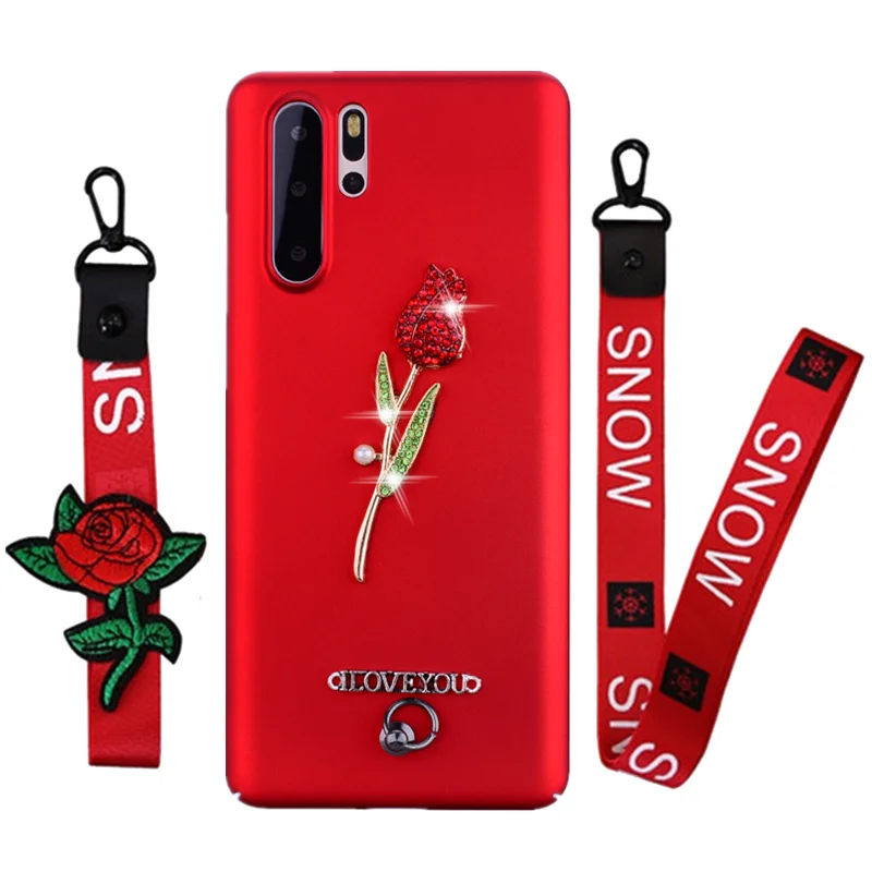 Для huawei P20 P30 honor 9 10 lite view 30 20 Nova 5T P smart+ чехол с розовым ремешком 8x honor 8 pro 7a 6x 7x Phone
