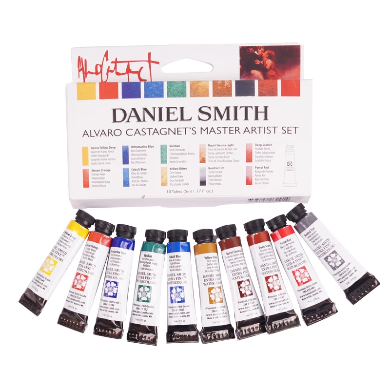 Американский акварельный минерал Daniel Smith 6 цветов основа Альваро набор для воды
