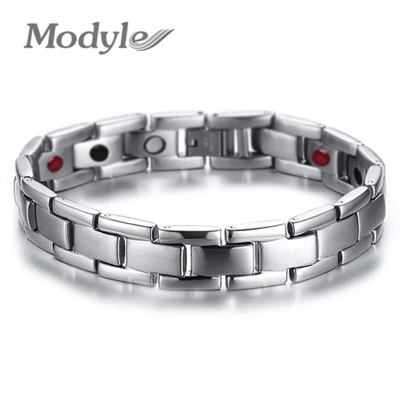 Браслет на запястье с магнитом из германиевой нержавеющей стали|men jewelry|jewelry