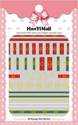 HY-208 DIY 3D логотип спортивный бренд наклейки для ногтей Самоклеящиеся DIY стикеры наклейки Советы Маникюр дизайн ногтей наклейки для ногтей - Цвет: HY-208