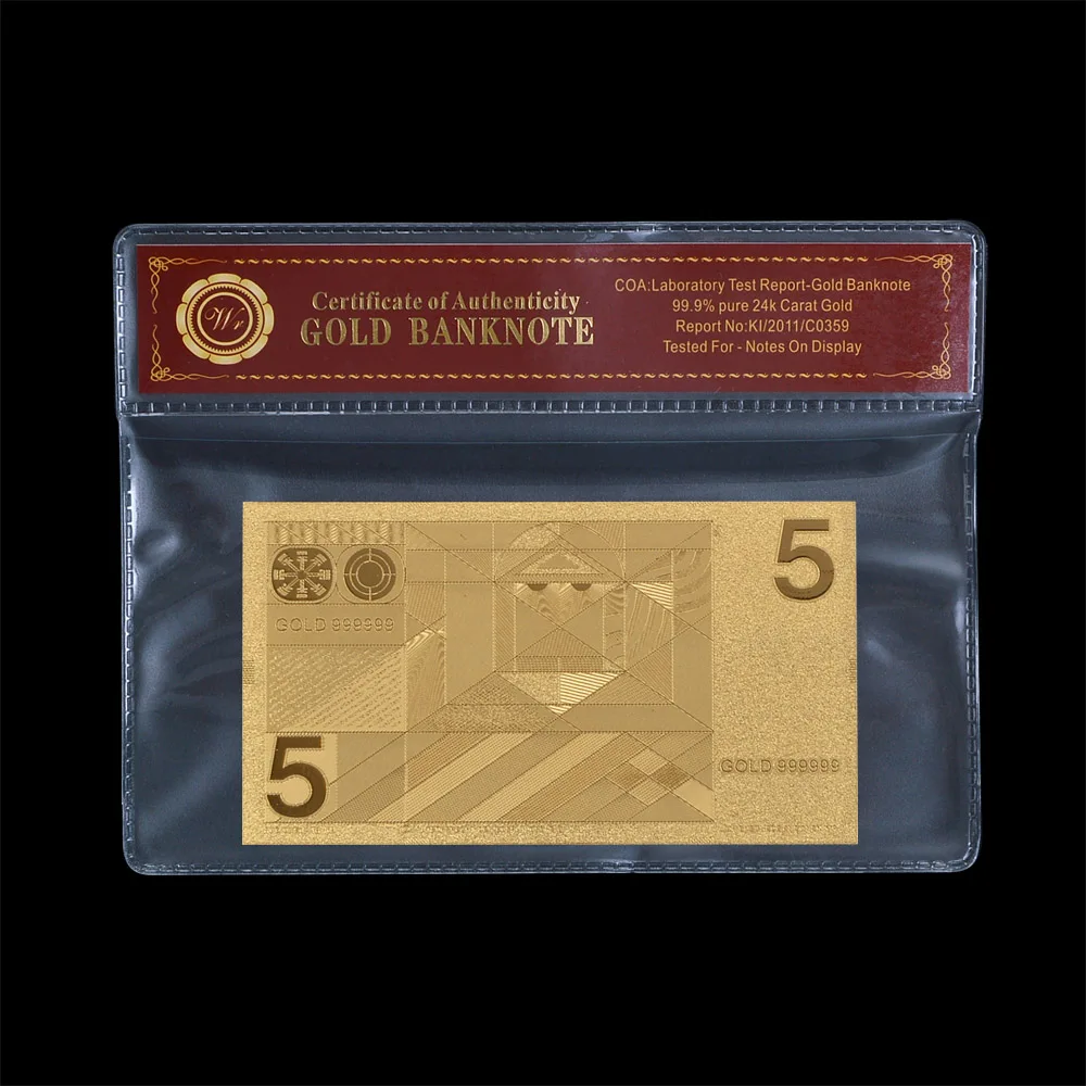 Подарки с гравировкой позолоченные банкноты ПВХ | Дом и сад