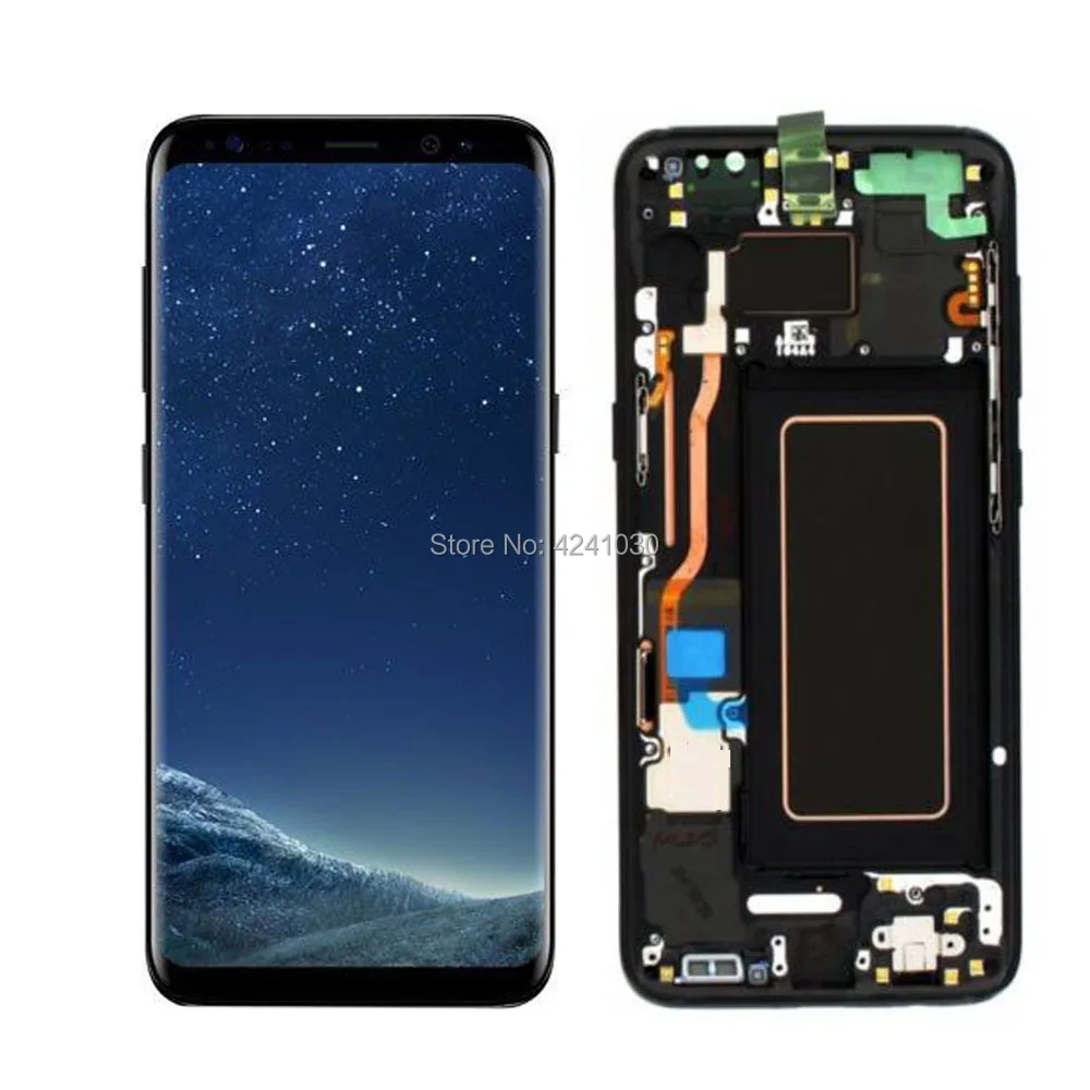 Marco de pantalla LCD para m&oacute;vil, digitalizador para Samsung Galaxy S8 Plus G950 g9500 g950f g950u g950n-0