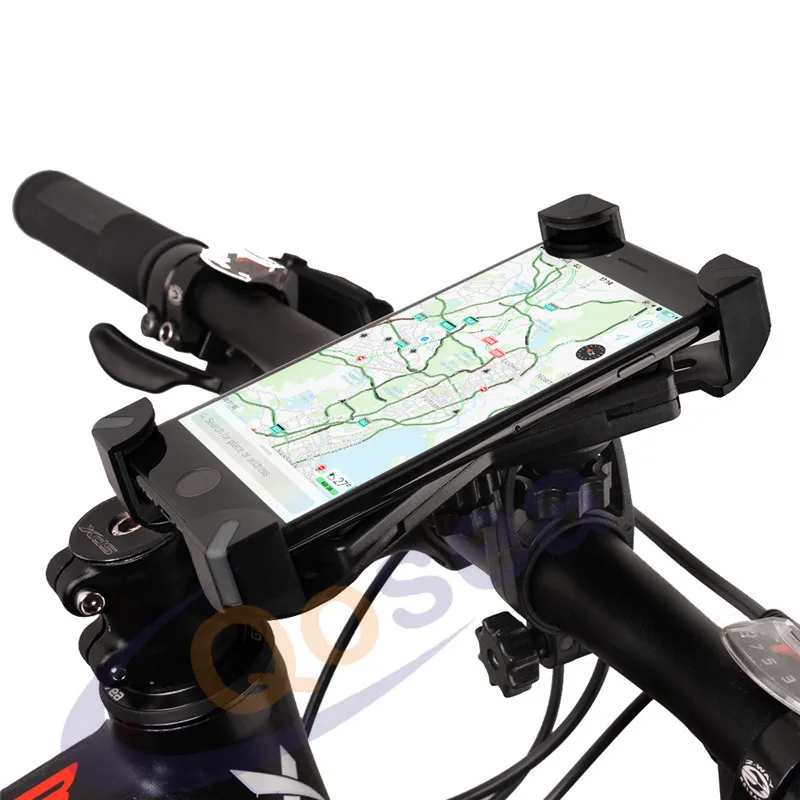 Qosea Bike Phone GPS Mount Bicycle Holder 360 Degree Rotate Universal Stand Support For iPhone Android 3.5-7.0 Inch | Мобильные