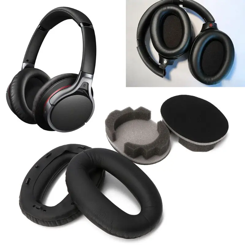 Soft Protein Leather Earpads Replacement Ear Pads Cushion For SONY MDR 1000X WH 1000XM2 Headphones|Аксессуары для наушников| |