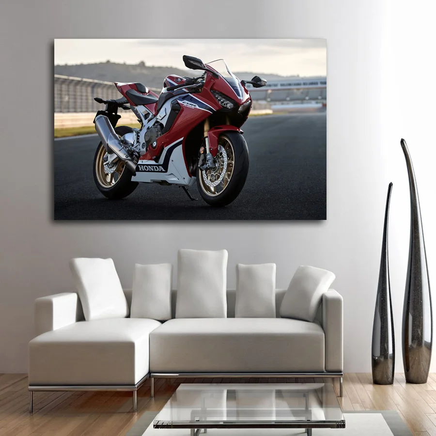 Мотоциклы CBR 1000RR SP гоночная Спортивная настенная фотокартина на холсте с рамкой