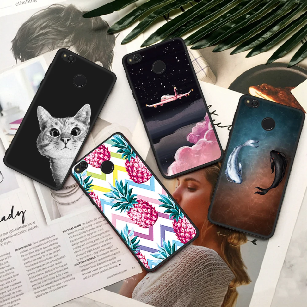 KK PINK Patterned Flower Case For Xiaomi Redmi 5A 5 Plus 4A 4X Note4 4x 6 Pro 6A Silicon TPU Bumper Back Cover | Мобильные телефоны