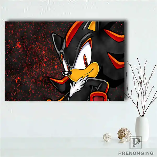 Sonic 3D украшение дома фильм холст для картины на индивидуальный заказ настенный Шелковый плакат ткань печать#191114-221 - Цвет: Светло-зеленый