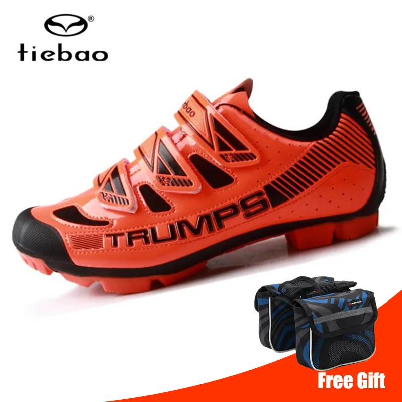 B1688 O Tiebao Sapatilha Ciclismo Mtb велосипедная обувь, профессиональные мужские кроссовки, женская обувь для велосипеда Mtb, самоблокирующаяся обувь для горного велосипеда - Цвет: B1688 O