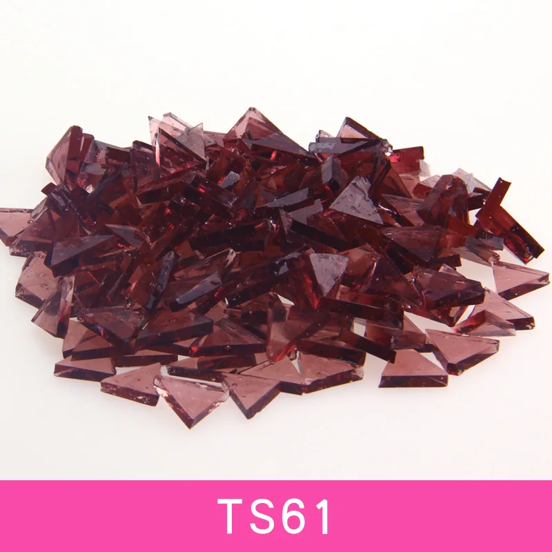 TS61 200 г/400 шт прозрачные витражные полосы, мозаичные хобби, искусство DIY материал поставщик, Мини Свободные Стеклянные детали Тиффани - Цвет: TS61